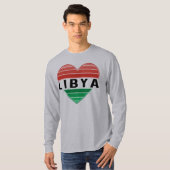 私はリビア、リビアのハートを愛する Tシャツ (正面フル)