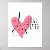 私はリフォーマーでピラティスのポーズが大好き ポスター (正面)