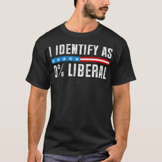 私はリベラルだと自認しています 面白い政治ジョーク Tシャツ