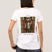 私はリマの聖バラが大好き Tシャツ (裏面)