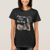 私はリラックスない – ナチュラルヘアシャツ Tシャツ (正面)