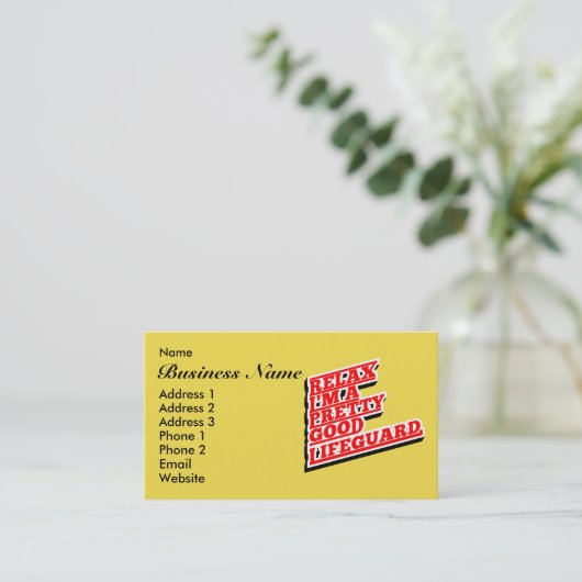 私はリラックス救命かわいらし員だ 名刺 (スタンド正面)