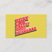 私はリラックス救命かわいらし員だ 名刺 (裏面)