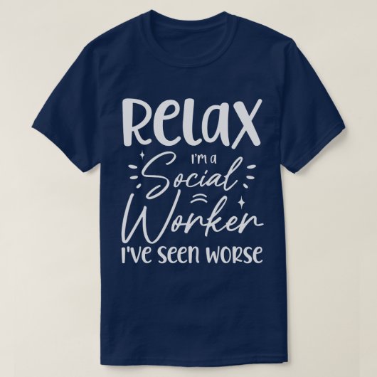 私はリラックス社会人の母おもしろい退職パパ Tシャツ (デザイン正面)