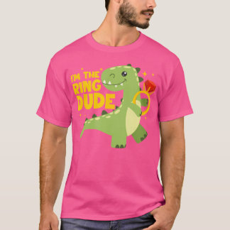 私はリングや輪デュード恐竜リングや輪ベアラDino Weddin Tシャツ