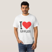 私はリンゴが大好きだ Tシャツ (正面フル)