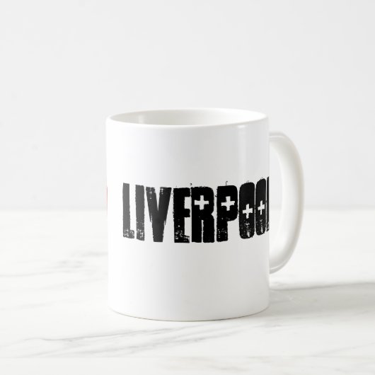 私はリヴァプールのマグを愛します コーヒーマグカップ (正面右)