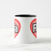 私はリータを愛します。 私はリータ愛します。 ハート マグカップ (中央)