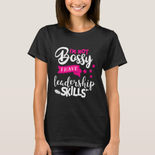 私はリーダーシップのスキルを持っている女性の子供 Tシャツ