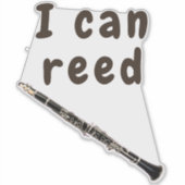 私はリードすることができる:クラリネット シール (正面)