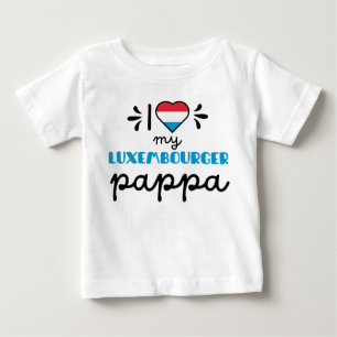 私はルクセンブルガーのパパが可愛くて大好き ベビーTシャツ