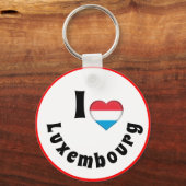 私はルクセンブルクを愛して&ハート – 旅行/スポーツ キーホルダー (裏面)