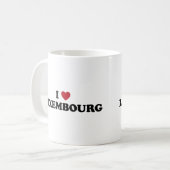 私はルクセンブルクを愛します コーヒーマグカップ (正面左)