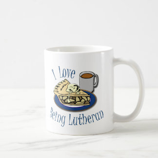 私はルター派のおもしろいな教会であることを愛します コーヒーマグカップ