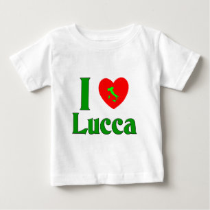 私はルッカイタリアを愛します ベビーTシャツ
