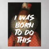 私はルネ生まれサンススの引用文を絵を描行った ポスター (正面)