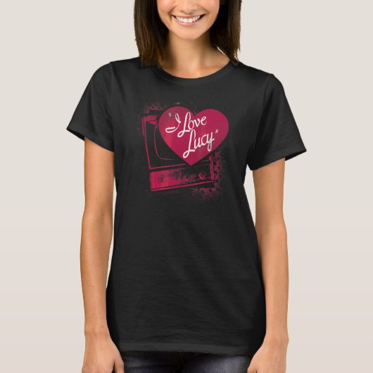 私はルーシー・スプレー絵を描ハート Tシャツ (正面)