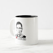 私はルースを永久に愛します ツートーンマグカップ (正面左)