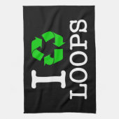 私はループをリサイクルします キッチンタオル (縦)