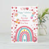 私はレインボーバレンタインの子供たちの教室かわいい シーズンカード (スタンド正面)