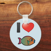 私はレインボーパラトフィッシュが大好き キーホルダー (正面)