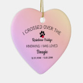 私はレインボーブリッジ記念ハート セラミックオーナメント (右)