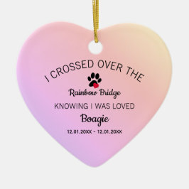 私はレインボーブリッジ記念ハート セラミックオーナメント