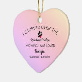 私はレインボーブリッジ記念ハート セラミックオーナメント (左)