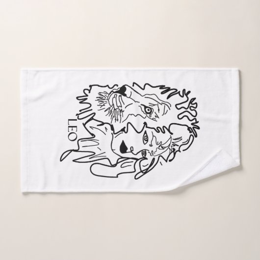私はレオだ ハンドタオル (ハンドタオル)