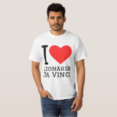 私はレオナルド・ダ・ヴィンチが大好き Tシャツ (正面フル)