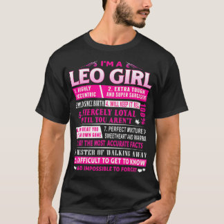 私はレオ女の子レオ誕生日 Tシャツ
