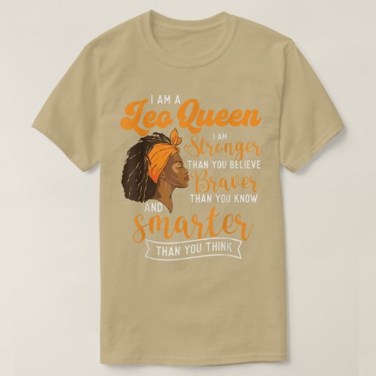 私はレオ女王の星占い占星術〔占星術の〕十二宮図サイン Tシャツ (デザイン正面)