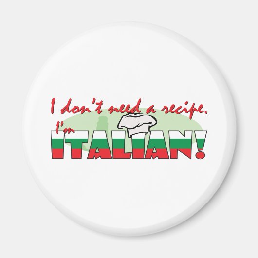 私はレシピは要らない マグネット (正面)