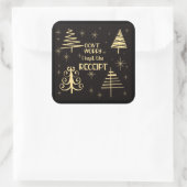 私はレシートの保クリスマスの恵みTaを心配しない スクエアシール (バッグ)