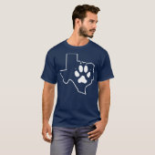 私はレスキュー犬テキサス州レスキュー犬のパパ母 Tシャツ (正面フル)