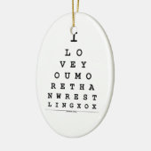 私はレスリングのオーナメントよりもっと愛します セラミックオーナメント (左)