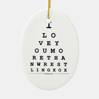 私はレスリングのオーナメントよりもっと愛します セラミックオーナメント