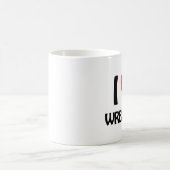 私はレスリング コーヒーマグカップ (中央)