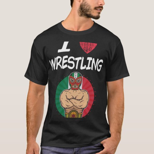 私はレスリングAの素晴らし情熱または趣味アイディア Tシャツ (正面)
