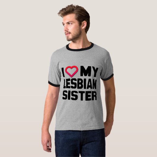 私はレズビアンの妹が大好き – Tシャツ (正面フル)