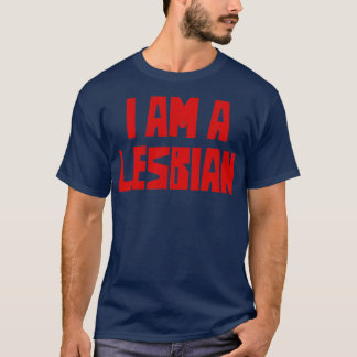 私はレズビアンレトロLGBTデザイン Tシャツ