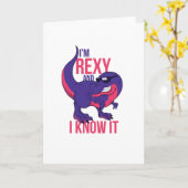 私はレックスで知っているTレックス カード (黄色い花)