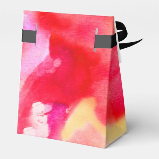 私はレッドウォーター結婚カラーのギフトボックス持ち帰り フェイバーボックス (裏面サイド)