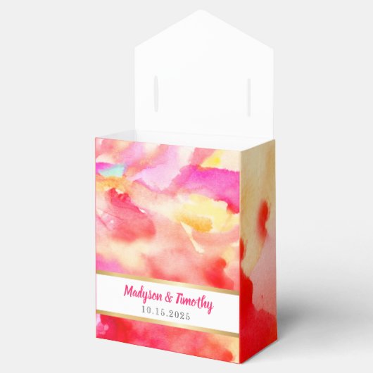 私はレッドウォーター結婚カラーのギフトボックス持ち帰り フェイバーボックス (オープン)