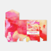 私はレッドウォーター結婚カラーのギフトボックス持ち帰り フェイバーボックス (折り畳みなし)