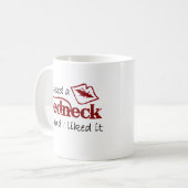私はレッドネックに接吻しました! コーヒーマグカップ (正面左)