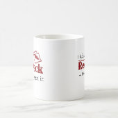 私はレッドネックに接吻しました! コーヒーマグカップ (中央)