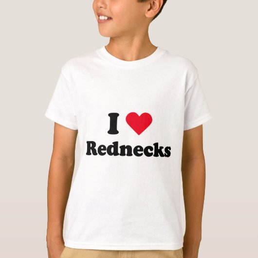 私はレッドネックを愛します Tシャツ (正面)