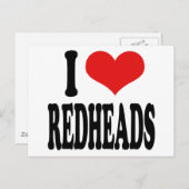 私はレッドヘッズが大好き ポストカード (正面/裏面)