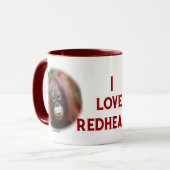 私はレッドヘッズが大好き マグカップ (正面左)